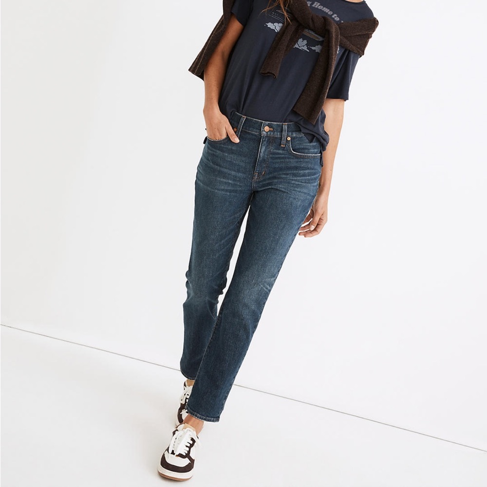 Madewell Tomboy Straight Jeans in Callan wash